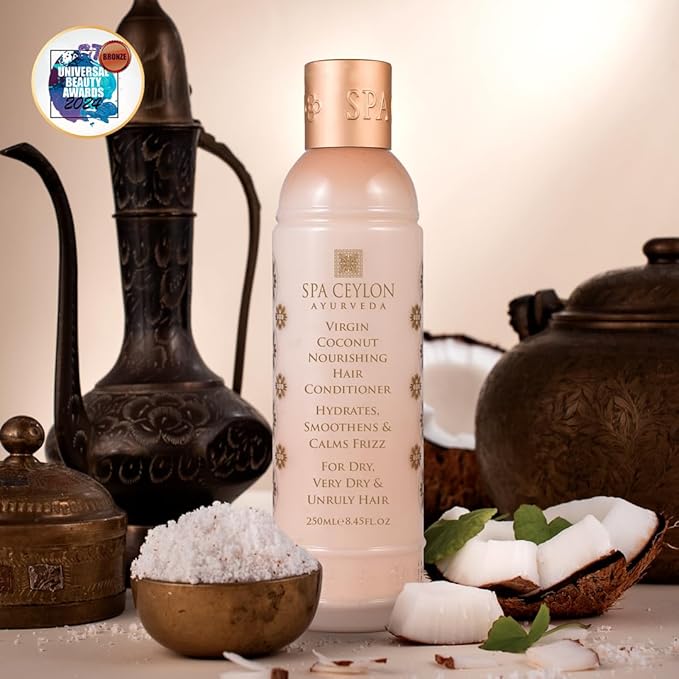 SPA CEYLON Virgin Coconut Nourishing Hair Conditioner | Hydrating & Restoring Conditioner Moisturizes | Moisturizing Conditioner Ultimate Moisture for Dry Hair Moisturizing