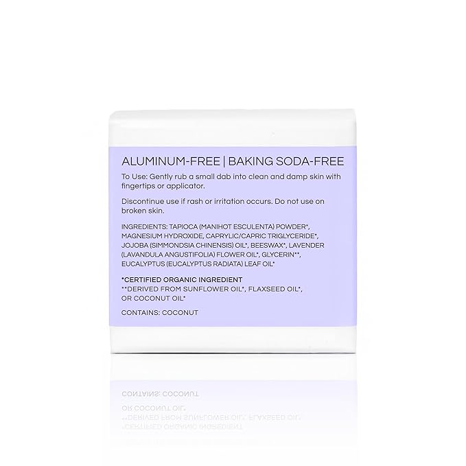 Little Seed Farm All Natural Deodorant Cream - Lavender - Aluminum Free Deodorant for Women or Men, Net Wt. 2.4oz | 68g