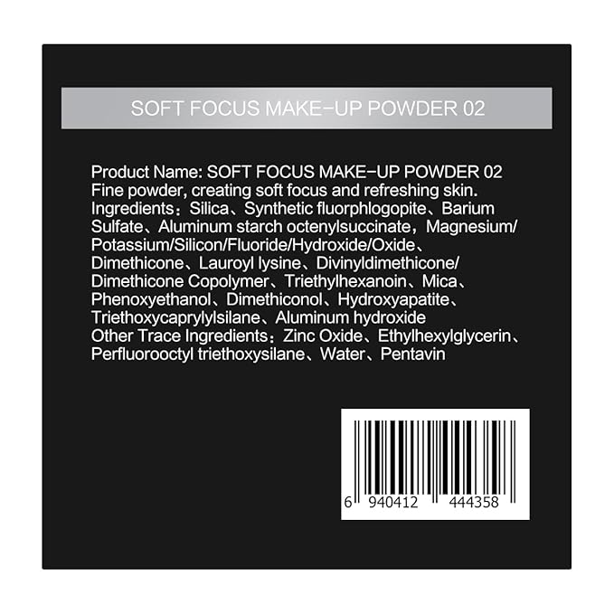 CARSLAN 1.0 Soft Focus Loose Setting Powder, Waterproof, Matte, Oil Control, Shine Free, Talc-Free Face Powder Makeup, 24H Longwear Finishing Powder, 02 Translucent For Oily