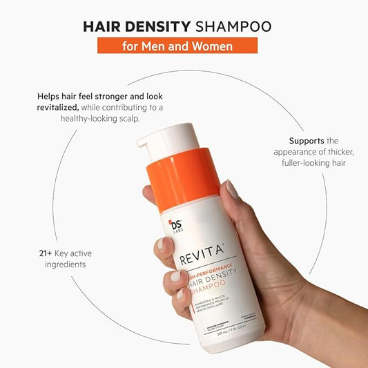 DS Labs Revita Shampoo & Conditioner Kit, 205 mL - Two-Step Scalp Care System for Fuller-Looking, Volumized Hair, Lightweight Hydration, Sulfate & Silicone Free, Color Safe, For Men & Women