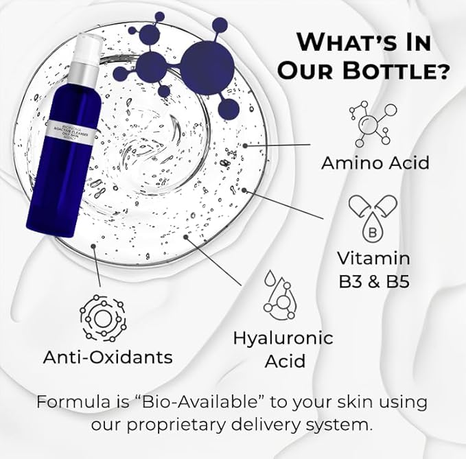 BIONOVA Bioactive Cleanser Oily Skin - Non-Foaming Facial Cleanser Provides a Gentle Deep Clean and Eliminates Excess Oil Face Wash (4.5 fl oz)