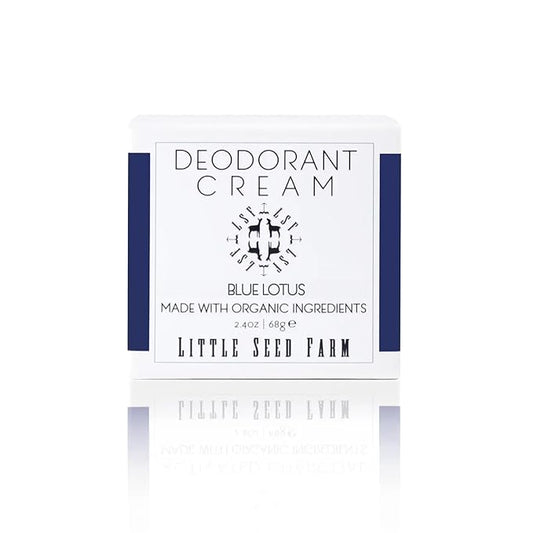 Little Seed Farm All Natural Deodorant Cream - Blue Lotus - Aluminum Free Deodorant for Women or Men, Net Wt. 2.4oz | 68g