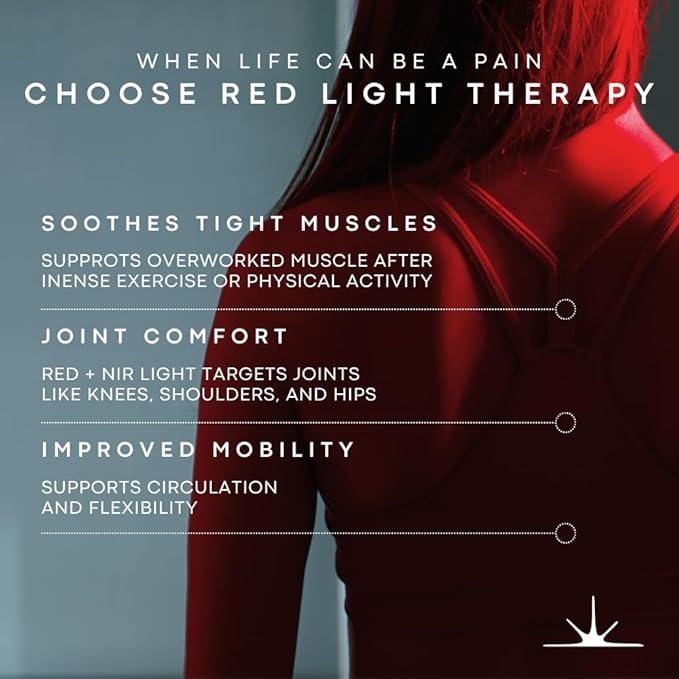 Red Light Therapy for Face and Body - 660nm & 850nm Infrared Red Light Therapy Panel for Skin, Muscles & Recovery – Full-Body LED Light Therapy Device with Stand