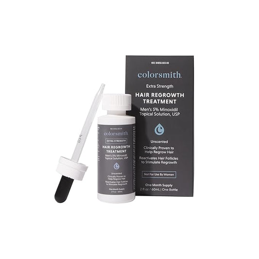 Extra Strength Hair Regrowth Treatment, 5% Minoxidil Solution, 2 fl oz, Unscented, For Men