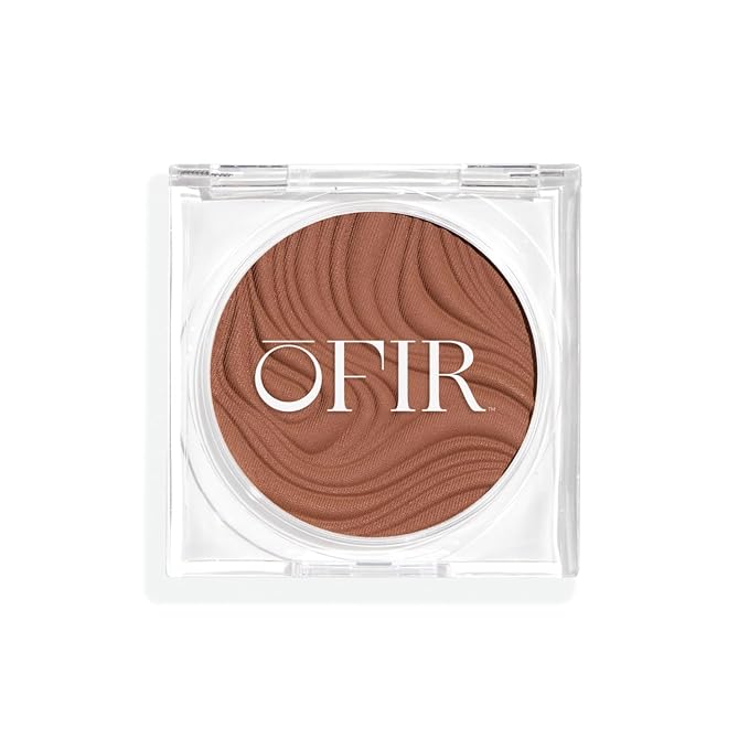 OFIR Geo Sculpt Blendable Cream Bronzer | Buildable Radiant Finish with Vitamin E | Vegan & Cruelty Free Makeup Bronzer | Sun Kissed Glow Compact For Sculpting Cheekbones|Oasis - Rich Caramel, 0.24 oz