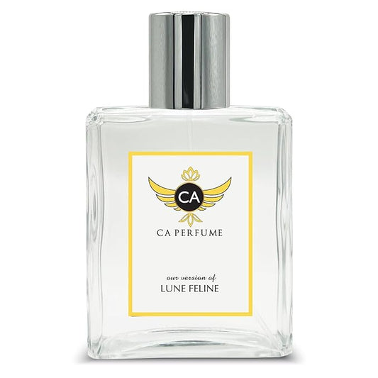 CA Perfume Impression of Lune Feline for Women and Men Eau De Parfum Amber Vanilla Scent Long Lasting Unisex Fragrance Signature Scent for Day and Night Wear 3.4 Fl Oz 100ml