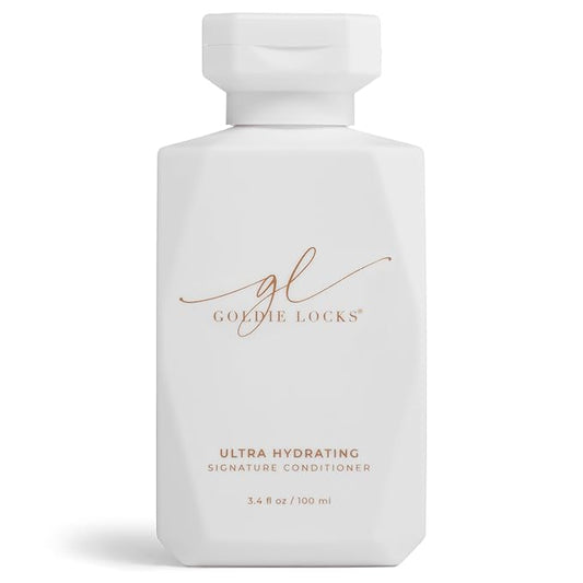 Goldie Locks Travel Size Ultra Hydrating Conditioner - 3.4 fl oz - Moisturizes Frizz and Split Ends - Sulfate Free - Safe for Extensions and Color-Treated Hair - Protein-Free
