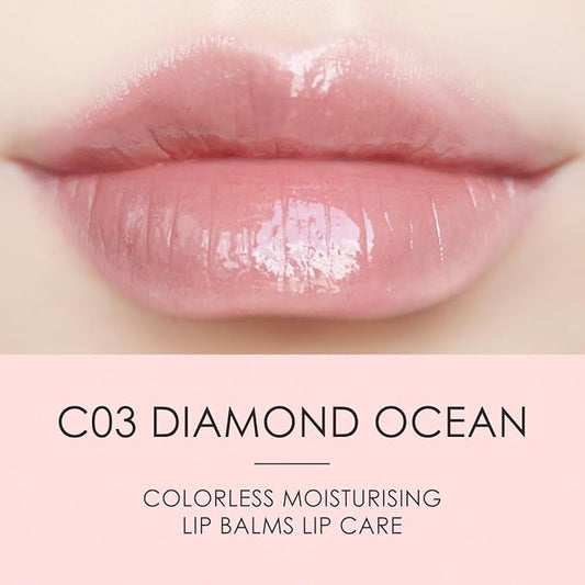 CATKIN Lip Balm Ultra Hydrating Lip Moistrurizer Lip Care with Vitamin E Nourishing For Cracked & Dry Lips 0.12 oz Transparent Clear C03 Diamond Ocean