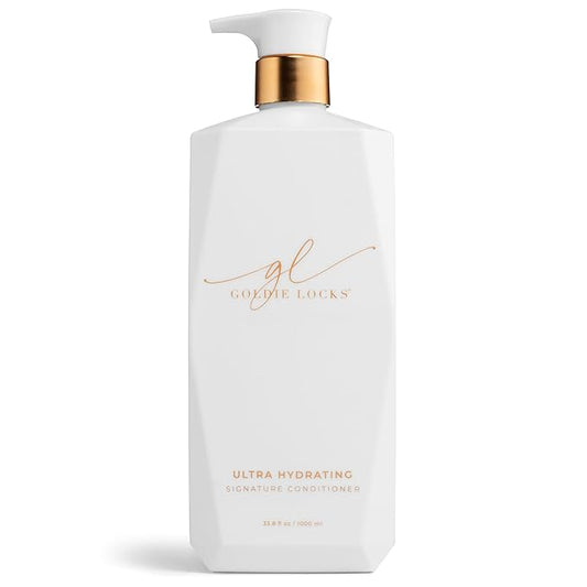 Goldie Locks Ultra Hydrating Conditioner - Moisturizes Frizz and Split Ends - Sulfate Free - Safe for Extensions and Color-Treated Hair - Protein-Free - 33.8 fl oz