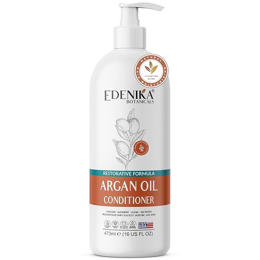 Argan Oil Moisturizing Conditioner with Avocado, Blackberry & Jojoba, 16 fl oz, Restorative & Smoothing Formula, Vegan, Paraben-Free, Sulfate-Free, for All Hair Types