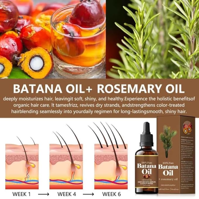 Hair Growth Serum with Rosemary, Scalp Detox Treatment, 1 fl oz