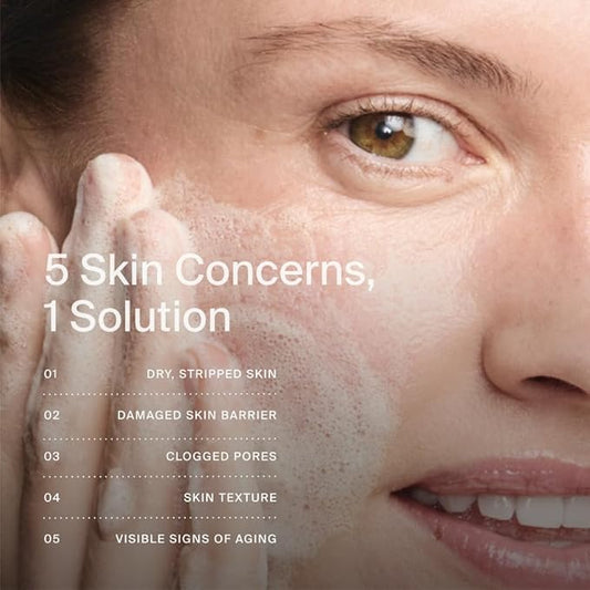 Timeline Mito-Biotic™ Gentle Cleanser - Non-Drying & Calming With Ceramides To Remove Makeup & Strengthen Skin Barrier For All Skin Types - 3.38 Fl Oz