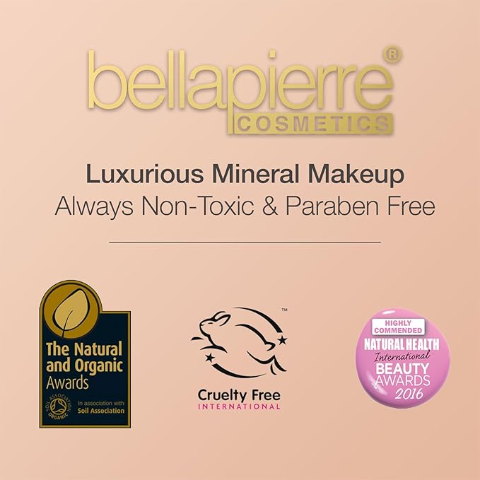 Bellapierre Mineral Blush – Loose Powder Blush, Lightweight Cheek Color, Warm Dewy Finish, Talc-Free, Hypoallergenic & Non-Toxic – 0.3 oz – Amaretto