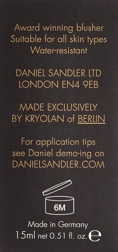 Daniel Sandler Watercolor Liquid Blush — Buildable, Blendable & Long-Lasting Liquid Blush for Cheeks, Lips, & Eyes — Lightweight & Water Resistant — For All Skin Types — So Pretty