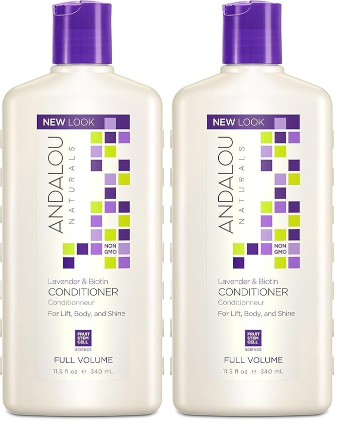 Andalou Naturals Lavender and Biotin Full Volume Conditioner, 11.5 Ounce (Pack of 2)