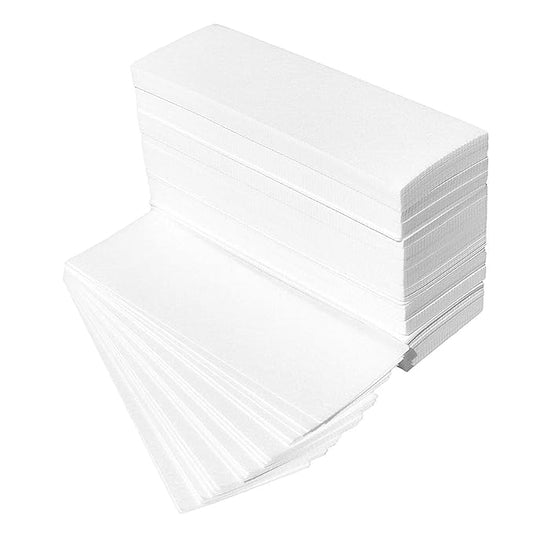 Omwah Beauty Professional Salon Grade Facial and Body Non Woven Epilating Wax Strips Large 3 x 9 Hair Removal (200 Count)