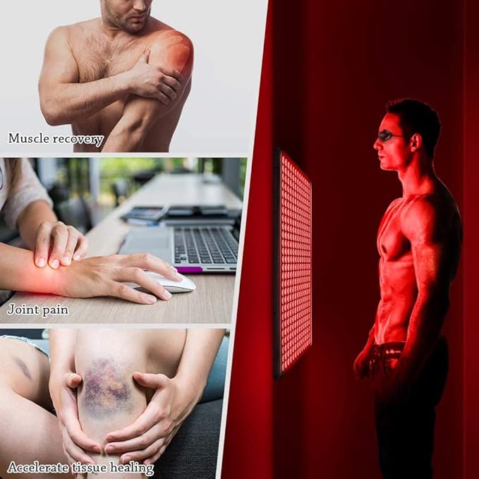 Red Light Therapy 338 LEDs Deep Red 660nm Red Light Therapy Device for Body Face for Pain Relief, Skin Health, Anti-Aging