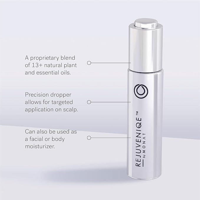 MONAT REJUVENIQE Oil – 3-Month Supply - Multipurpose Hair & Skin Treatment - 13+ Natural Plant and Essential Oils – Strengthens, Reduces Frizz Boosts Shine - Provides Intense Hydration – 90ml(3 fl oz)