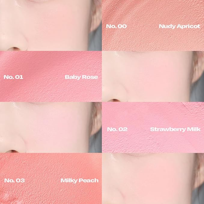 Balmy Cream Cheek | Lightweight, Natural Finish Cream Blush with Blurring Effect | 2.5g (No.7 Taro Latte)