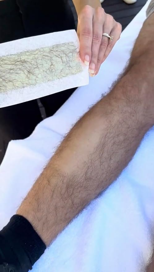 Nad's Body Wax Strips Hair Removal For Women At Home plus 4 Calming Oil Wipes, 24 Count