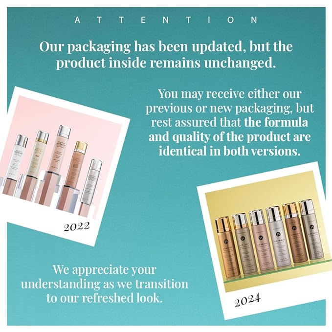 MagicMinerals AirBrush Foundation by Jerome Alexander – 2pc Set with Airbrush Foundation and Kabuki Brush - Spray Makeup with Anti-aging Ingredients for Smooth Radiant Skin - Warm Beige