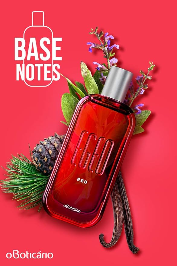 O BOTICARIO Egeo Red Eau de Toilette Womens Long Lasting Perfume | Spicy & Fruity Perfumes for Women (3 fl. oz.)
