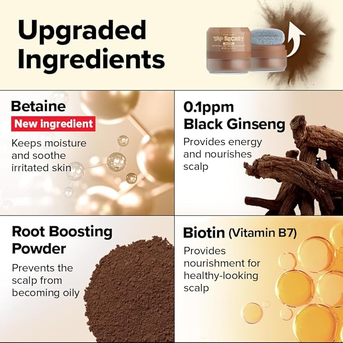 I DEW CARE Biotin Clarifying Dry Shampoo - Tap Secret Brown | Strengthening & Volumizing, Powder Type, Refillable, Travel size, Non-aerosol, Brunette, Korean Ginseng, Preppy Stuff, 0.26 Oz