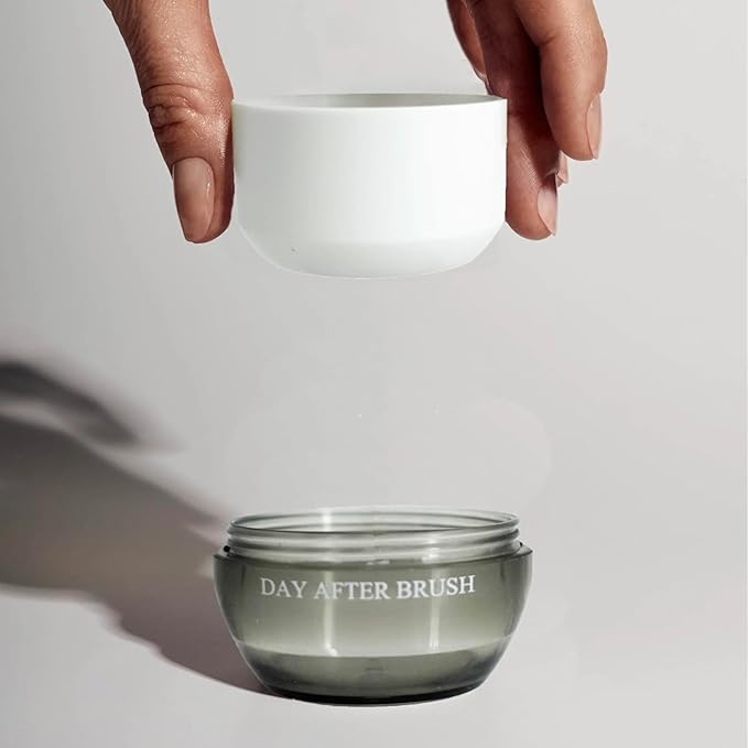 m'chel Day After Brush Dry Shampoo 0.45oz, Refillable Powder Dry Shampoo, Deodorizes and Absorbs Oil (fragrance-free)