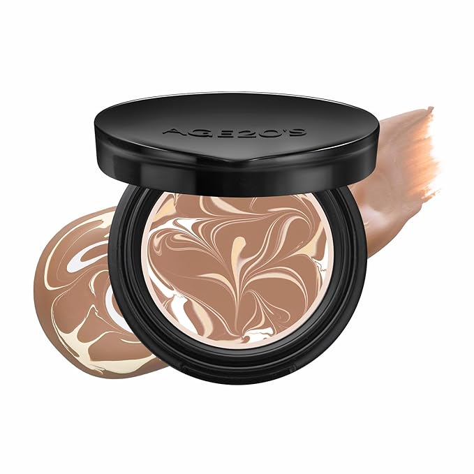 [MINI SIZE] AGE20'S Signature Essence Pact | 29C | Vegan Korean Cushion Foundation | Pack of 1 | Cream Foundation, Dewy & Glow Finish, Natural Coverage, SPF 50+ | 0.14 oz