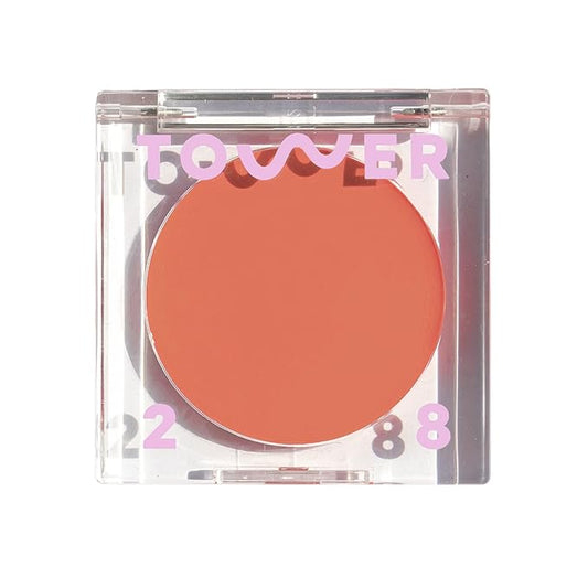 Tower 28 Beauty BeachPlease Cream Blush for Cheeks and Lips - Multi-Purpose Lip and Cheek Tint in Sun-Kissed Peach Blush - for Sensitive Skin – Color RUSH HOUR, Luminous Finish