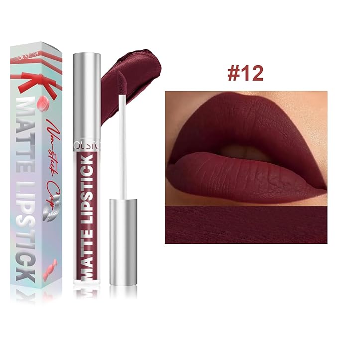 COOL STORY Matte Lip Stain Tint Highly Pigmented Color Long-Lasting Waterproof (12)