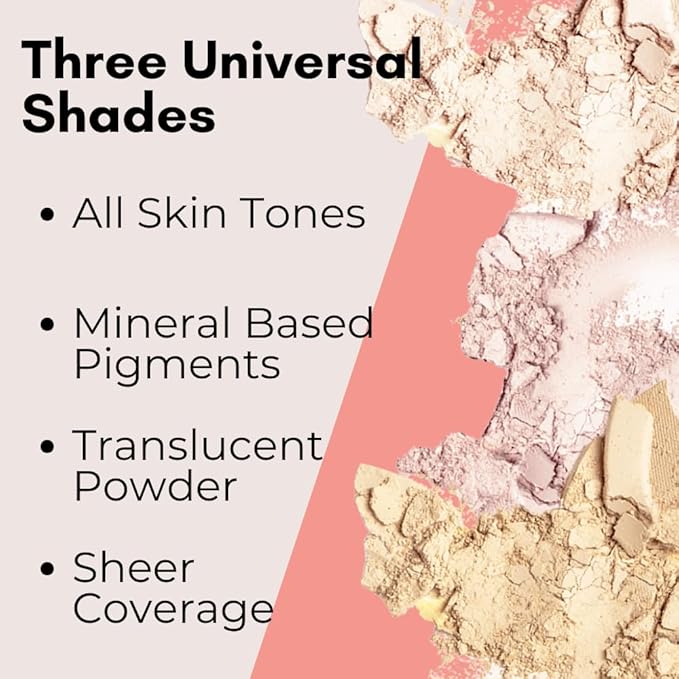 Organic Setting Powder | Non-Toxic, Vegan, Cruelty-Free, Talc-Free, Lightweight + Long Lasting for All Skin Types, Invisible Banana