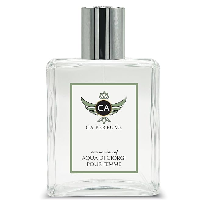 CA Perfume Impression of Aqua Di Giorgi Pour Femme Eau De Parfum Floral Aquatic Scent Long Lasting Perfumes for Women Signature Scent for Day and Night Wear 3.4 Fl Oz 100ml