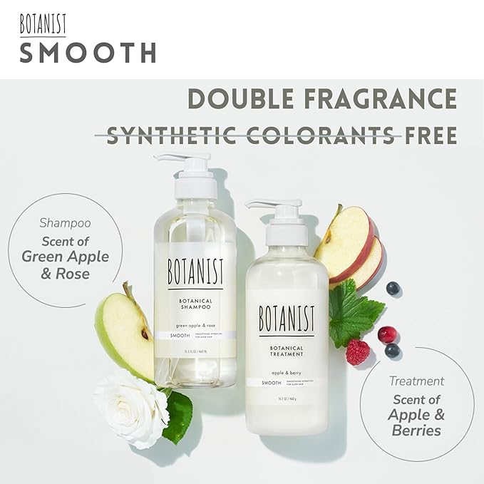 Organic Hair Conditioner for Dry & Frizzy Hair Women & Men, Keratin Treatment by Natural Protein, Macadamia Nut Oil & Jojoba Oil in Japan, Sulfate &Paraben Free, Green Apple& Rose, 16.2 Fl Oz