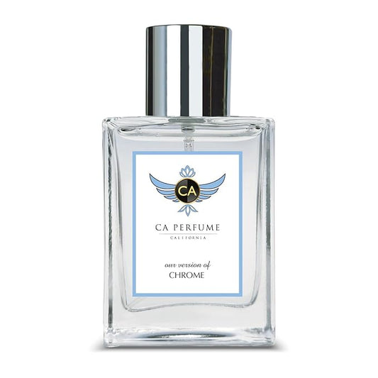 CA Perfume Impression of Chrome for Men Citrus Aromatic Fragrance Long Lasting Mens Cologne Eau De Parfum 1.7 Fl Oz 50ml
