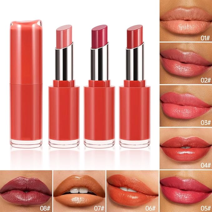 Matte Creamy Lipstick for Women, Long Lasting Waterproof Velvet Lipstick, Lip Stick Crayon Buildable Blendable Creamy Color, Moisturizing Longwear Lip Makeup 07#