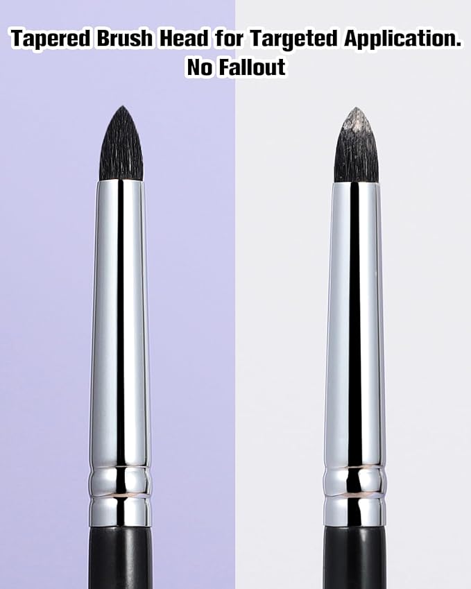 EIGSHOW Small Smudge Brush for Precise Eye Brightening and Under Eye Highlighting (E834)