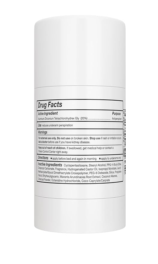 Carpe Clinical Strength Deodorant + Antiperspirant - Clinical Grade Solid Stick - Combat Excessive Underarm Sweating + Hyperhidrosis (Mandarin Scent)