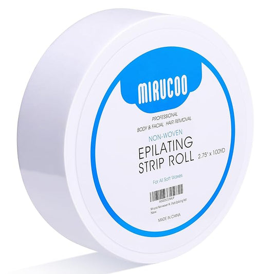 Non-woven Wax Strip Roll for Body and Facial Hair Removal, 2.75" x 100 Yards Pack Epilating Roll