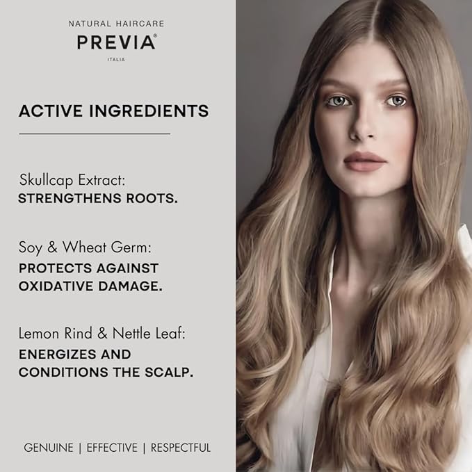 PREVIA Hair Regrowth Treatment | Formulated with Skullcap Extract, Soy & Wheat Germ | Clinically Proven Formula for Thicker & Stronger Hair | 10x 0.10 Fl Oz