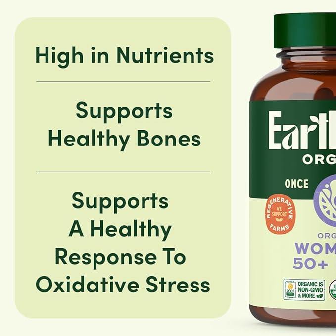 Once Daily Multivitamin for Women 50+, Supports Bone Strength, Energy, and Heart Health, 60 Count