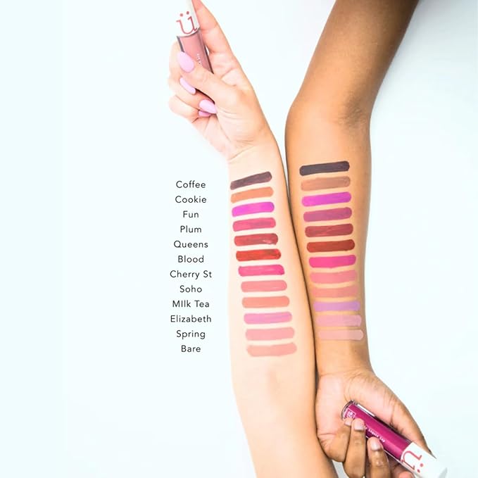 M2U NYC Berry Matte Liquid Lipstick – Long Lasting High Impact Color with Up to 17H Wear – Matte Lipstick for Women – No Budge, Lightweight Creamy Vegan Formula Infused with Jojoba Oil - Cherry St.