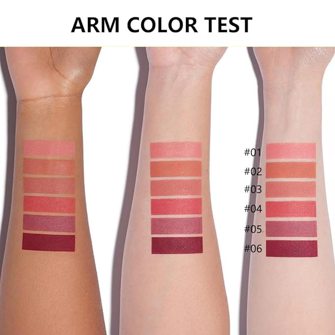 Cherry Red Matte Lipstick Crayon for Women, 24 Hour Lipstick Lip Liner Pencil Long Lasting Waterproof Smudge Proof, Vegan & Cruelty-Free, Neutral lip liner marker Easy Application Full Coverage B06#