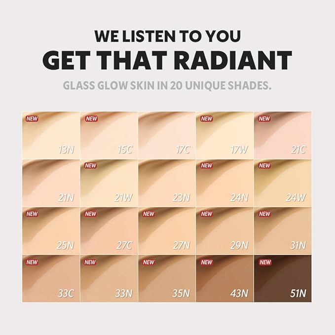 TIRTIR Mask Fit Aura Silver Cushion Foundation | Semi-glow Finish, Natural Coverage, Moisturizing, Lightweight, Korean cushion foundation (#43N Deep Cocoa, Full Size, 0.63 Fl Oz)