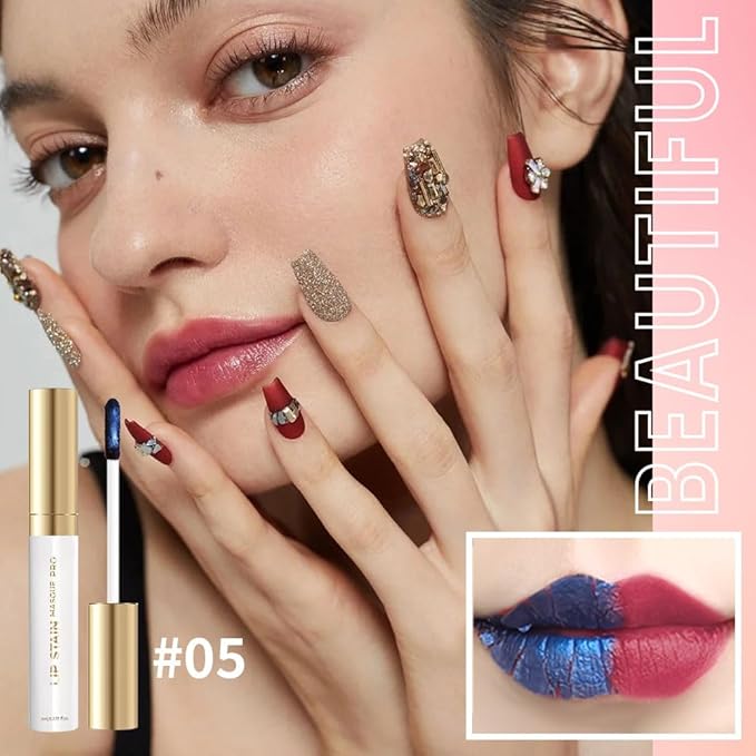 Lip Stain - Wipe-Off & Peel Off Lip Color | Waterproof, Long Lasting, Transfer-Resistant, Smudge-Proof Lip Tint | Easy Wipe Finish, High Pigment | All-Day Vibrant Kiss-Proof Lip Stain,Soft Rosy Brown