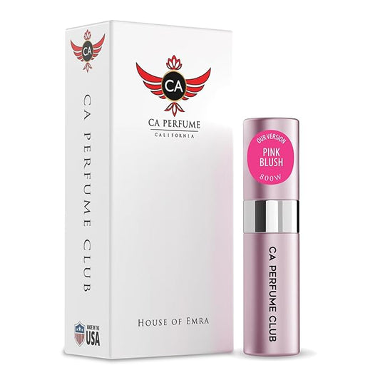 CA Perfume Originals Pink Blush for Women Floral Fruity Scent Long Lasting Perfumes for Women Eau De Parfum Travel Size Refillable Atomizer Spray 0.27 Fl Oz 8ml