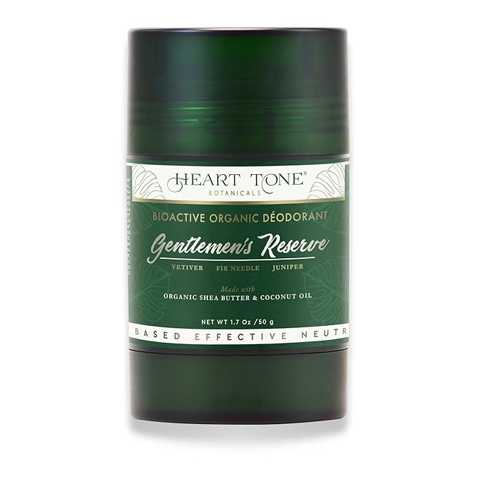 Natural Deodorant | Bioactive | Aluminum & Baking Soda Free | 24HR Protection | Men & Women | Gentlemen's Reserve Scent - Vetiver, Fir Needle, & Juniper