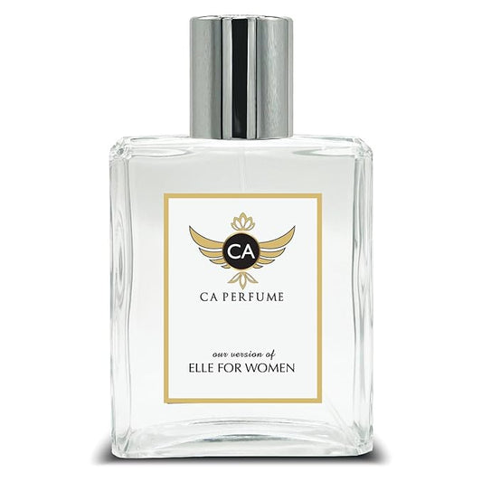 CA Perfume Impression of Elle for Women Eau De Parfum Amber Floral Scent Long Lasting Perfumes for Women Signature Scent for Day and Night Wear 3.4 Fl Oz 100ml