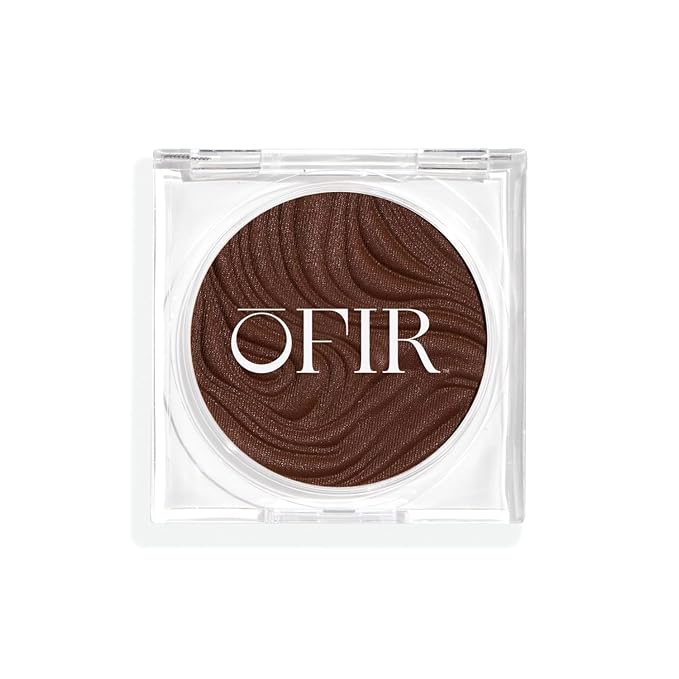 OFIR Geo Sculpt Blendable Cream Bronzer | Buildable Radiant Finish with Vitamin E | Vegan & Cruelty Free Makeup Bronzer | Sun Kissed Glow Compact For Sculpting Cheekbones | Mesa - Deep Brown, 0.24 oz
