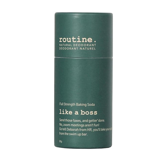 Routine Natural Deodorant Like A Boss Deo Stick | 1.7 Fluid Oz. Natural Deodorant Aluminum Free Natural Deodorant For Women & Men | (Stick Formula)